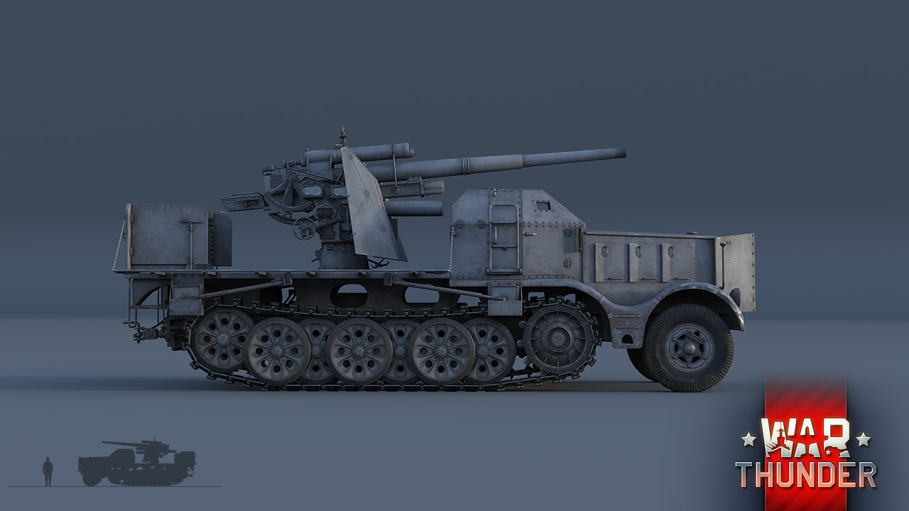 Development] 8.8cm Flak 37 (Sf.) auf s. Zgkw. 18t - A Heavyweight